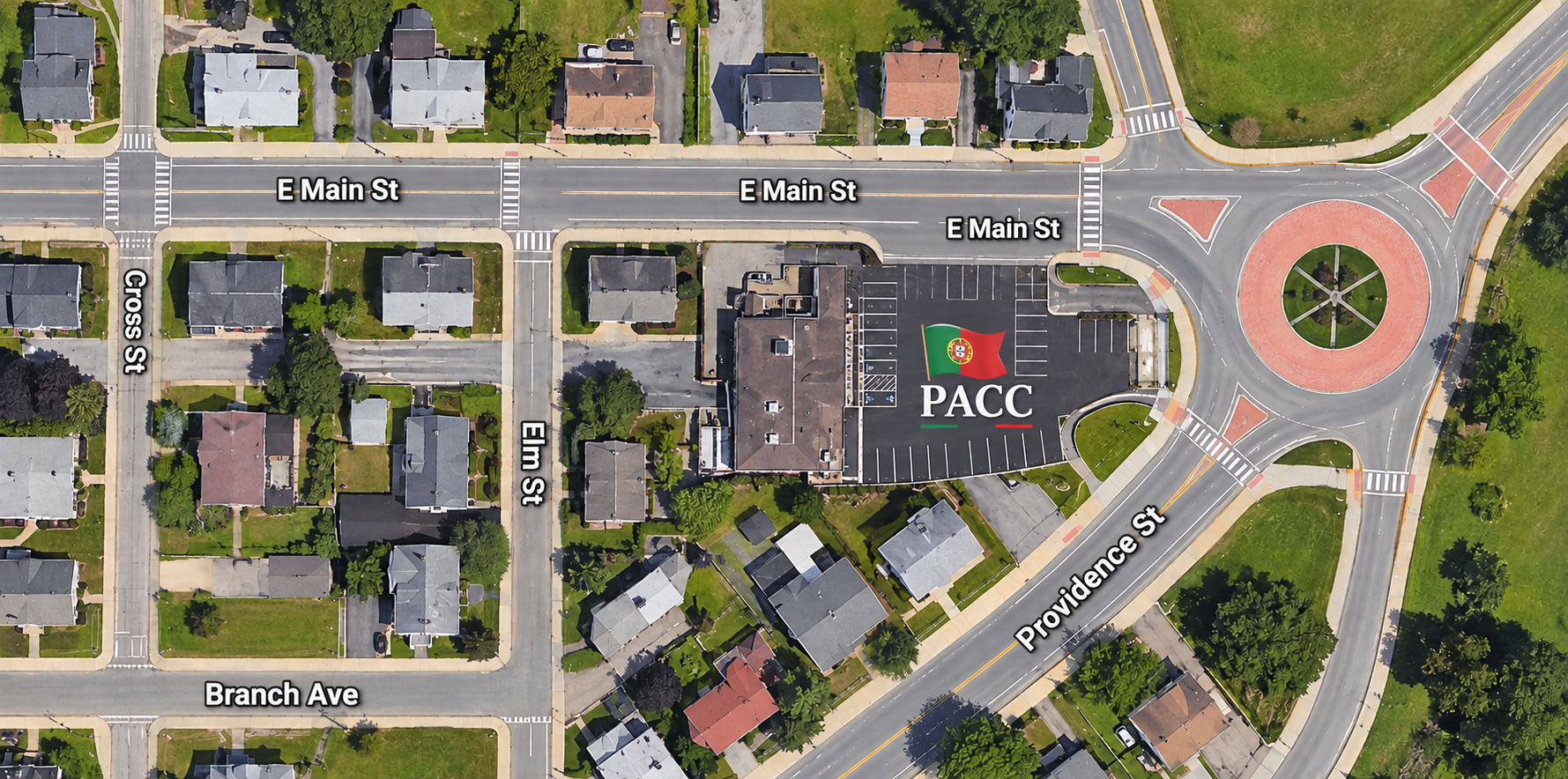 Map showing PACC location